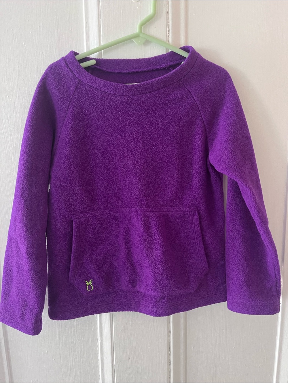 Dudley Stephens Girls' Bright Purple Fleece Pullover Hoodie